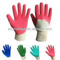 Latex beschichtete Interlock Liner Garten Handschuhe, zurück offen, Strick Handgelenk